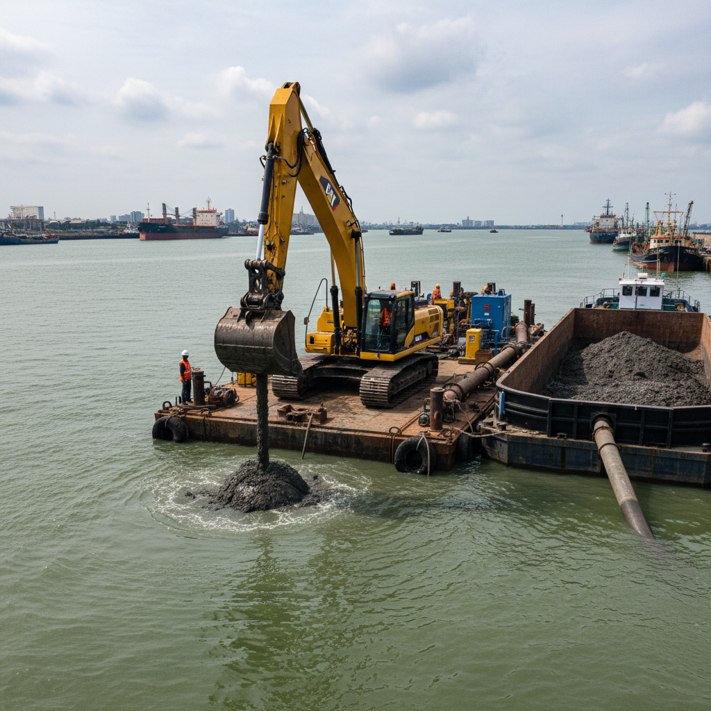 Crawler Excavator For Marine Dredging