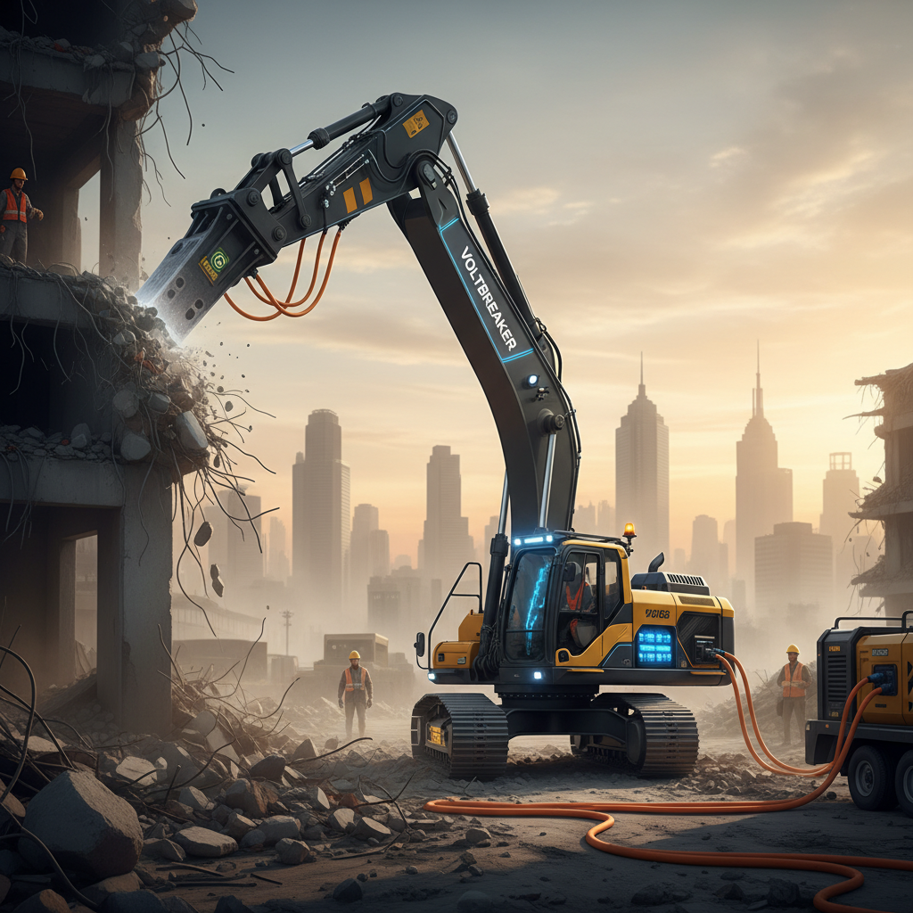 Electric Excavator For Demolition Projects
