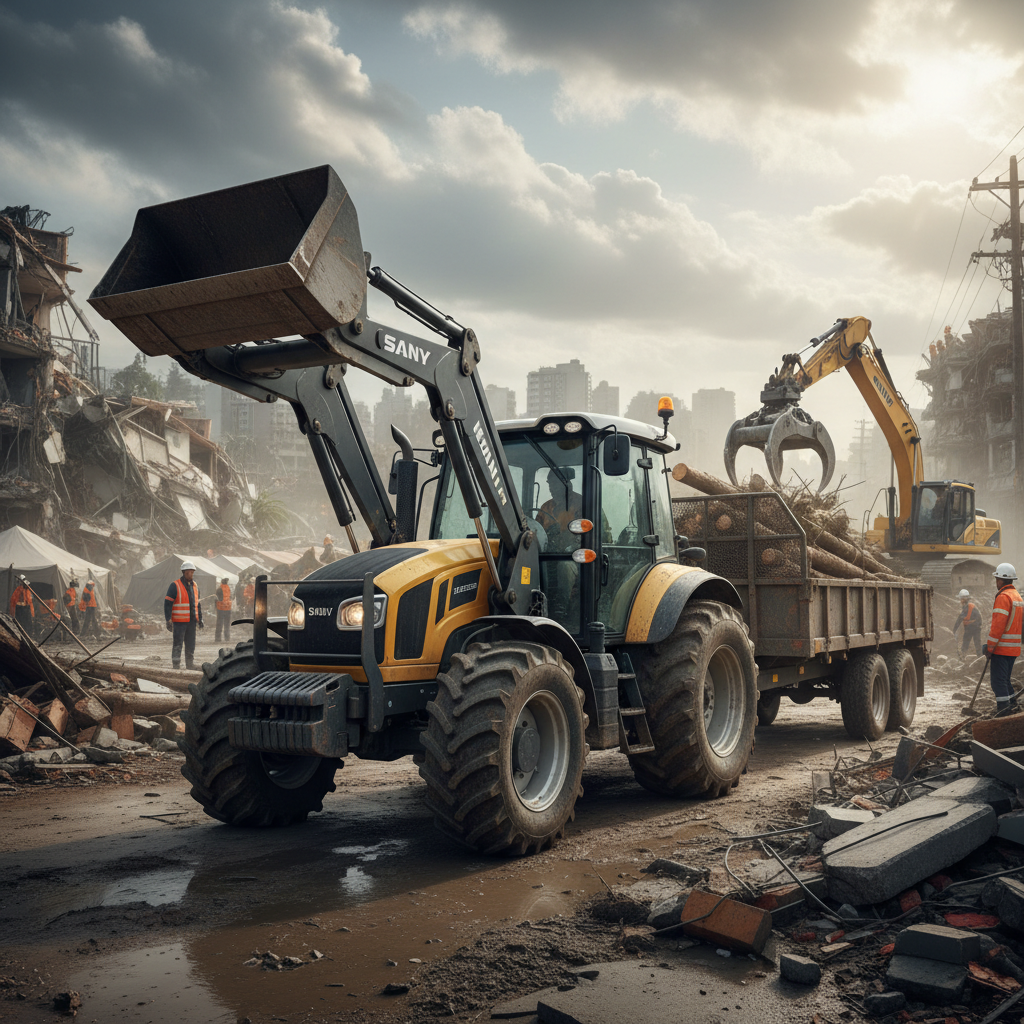 Sany Tractors For Disaster Recovery