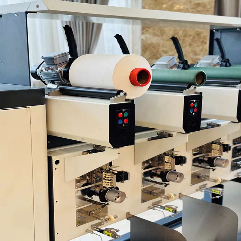 Angled yarn Precision winder