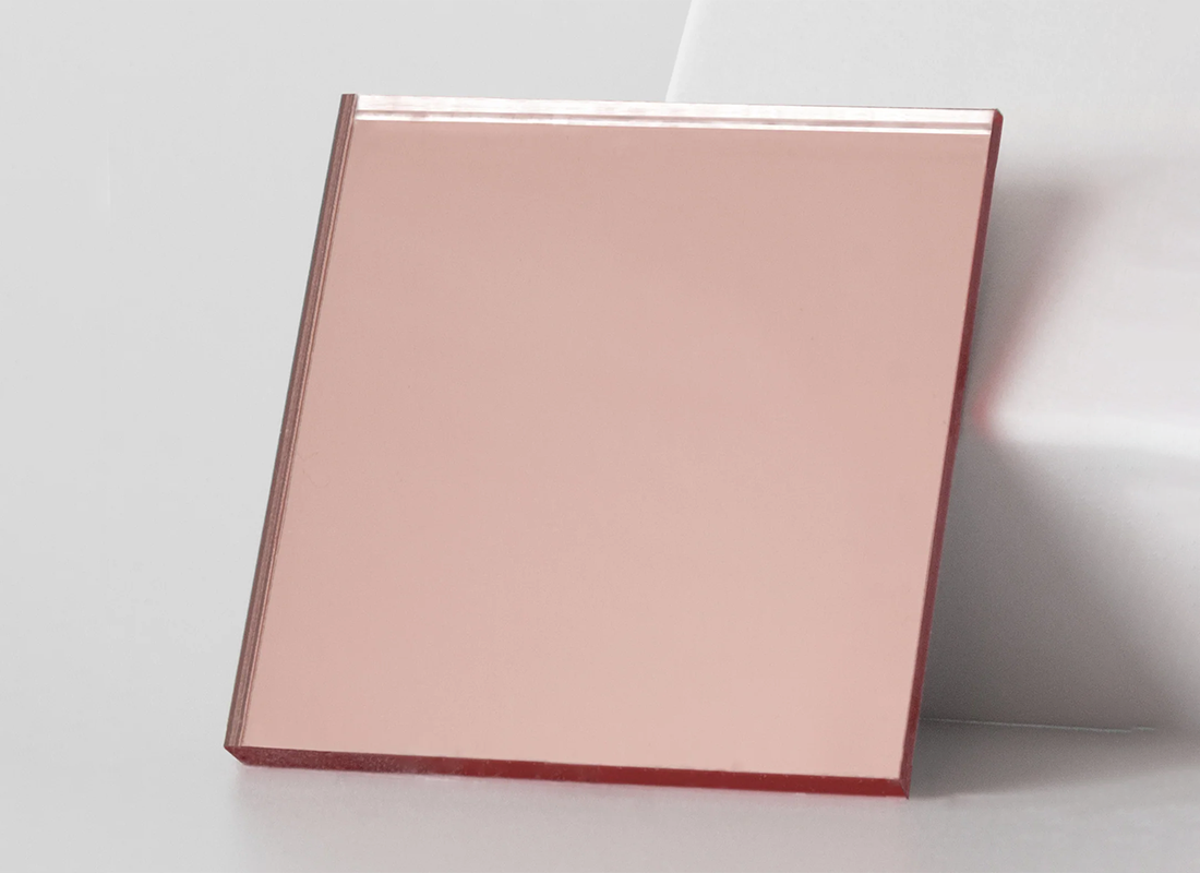 7-Rose gold mirror glass