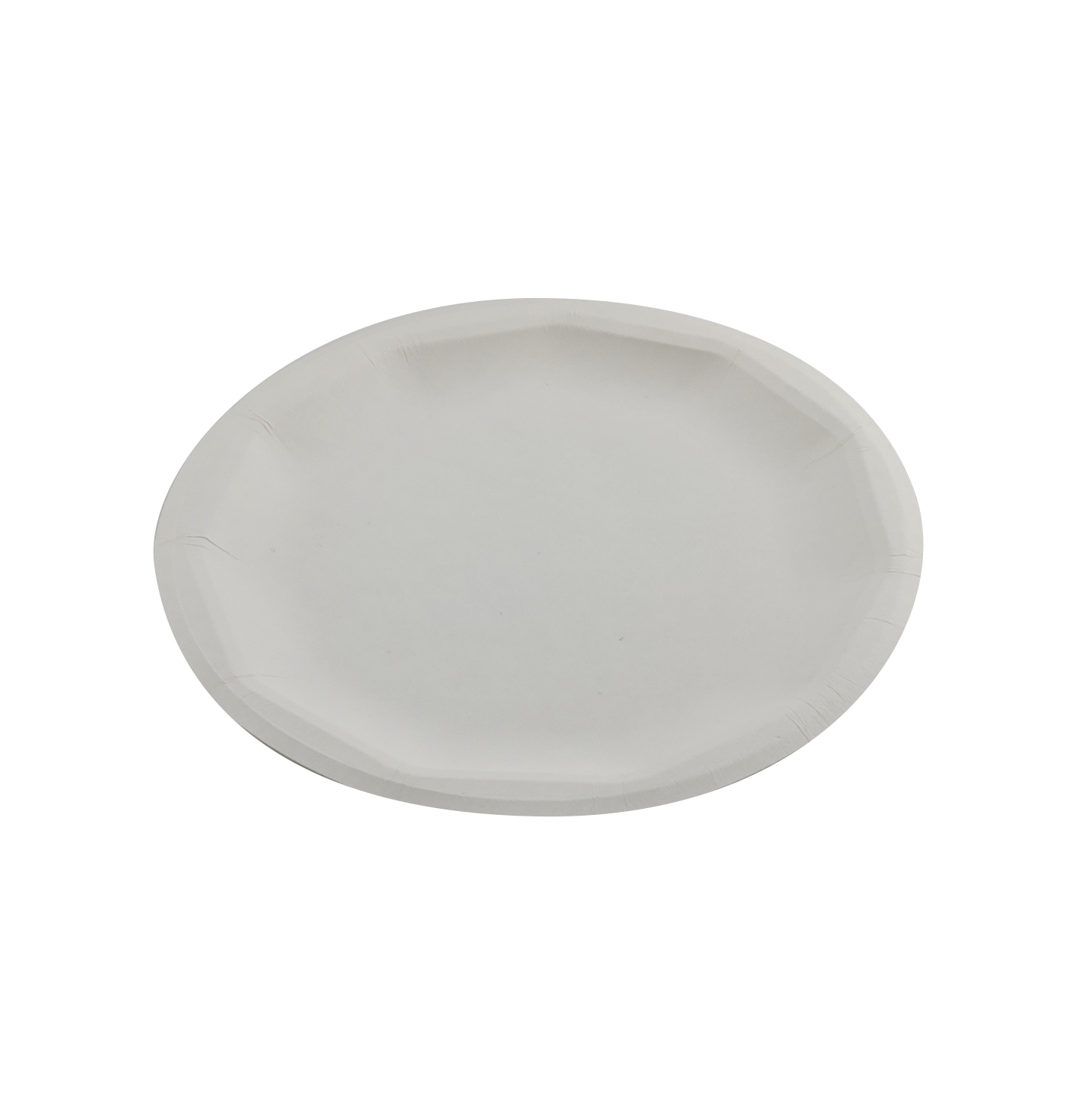 9" 11sides Round Plate， Biodegradable Compostable Disposable Sugarcane Bagass...