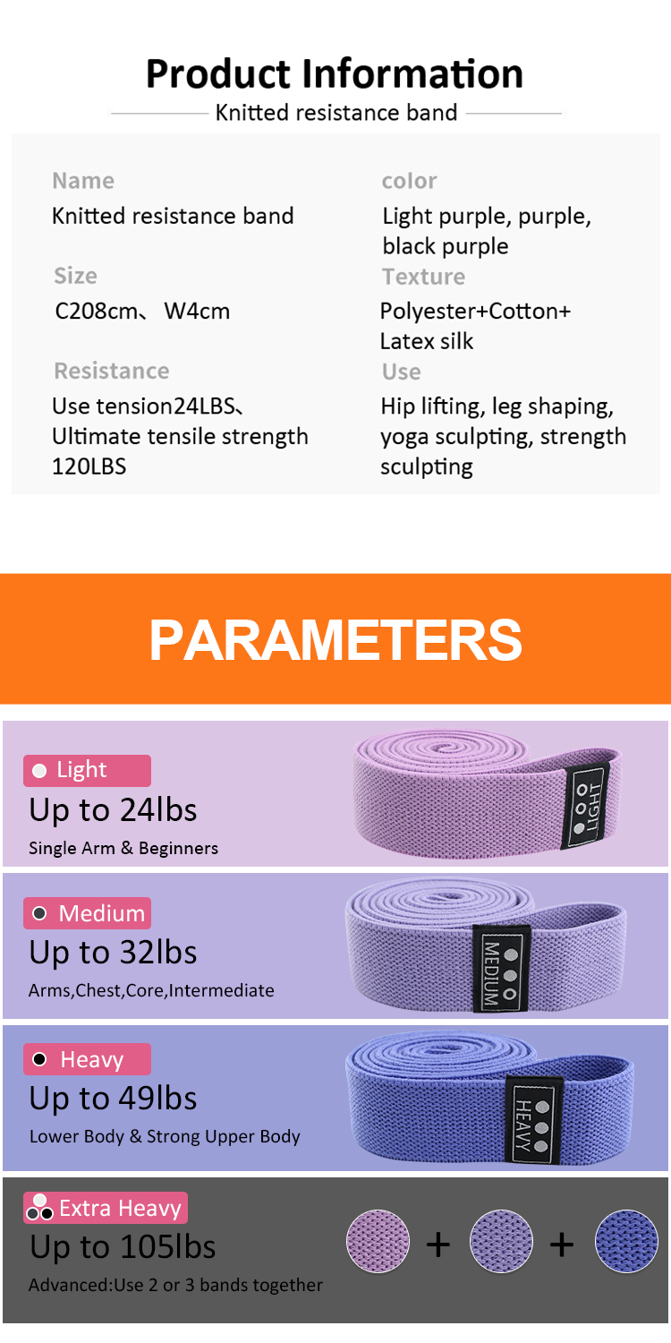 fabric pull up resistance bands Description-1