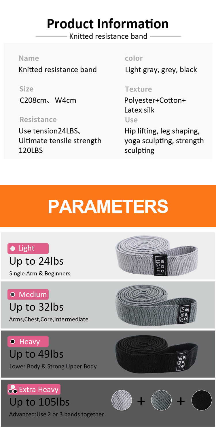 Description of thick fabric resistance bands-1