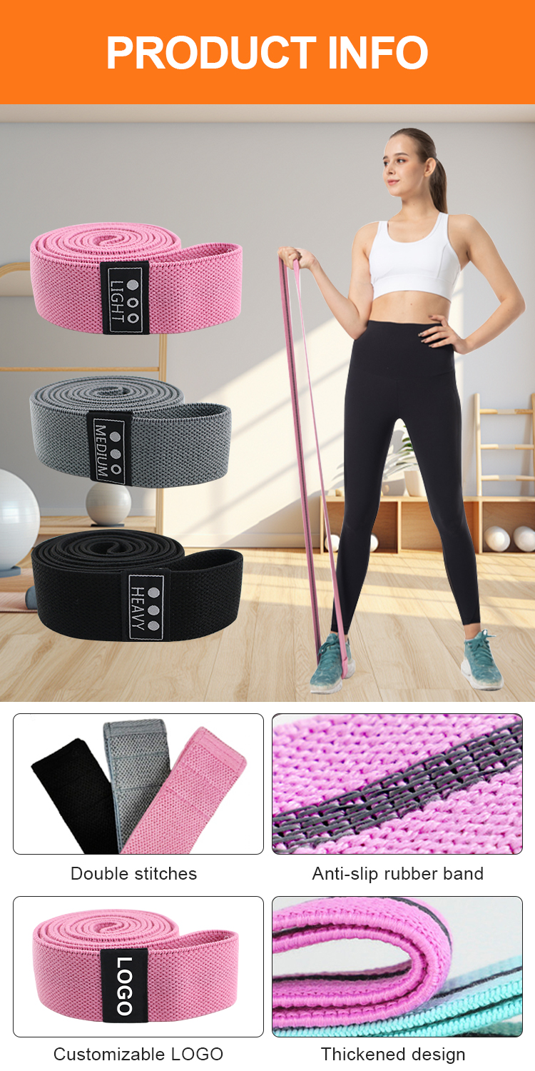 Pilates Fabric Resistance Bands Description