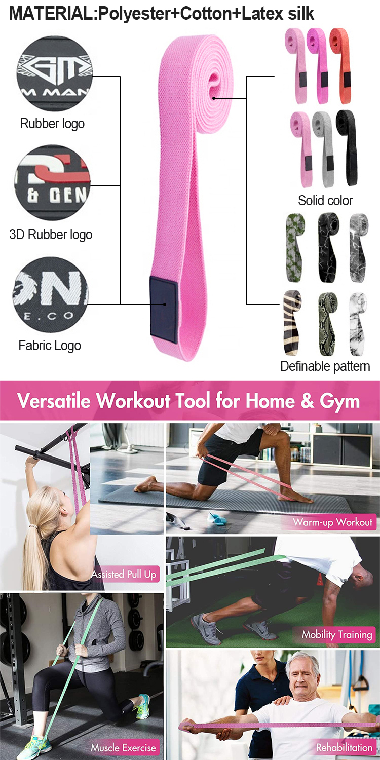 Pilates Fabric Resistance Bands Description-2