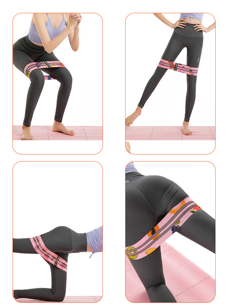 custom printed fabric resistance bands use