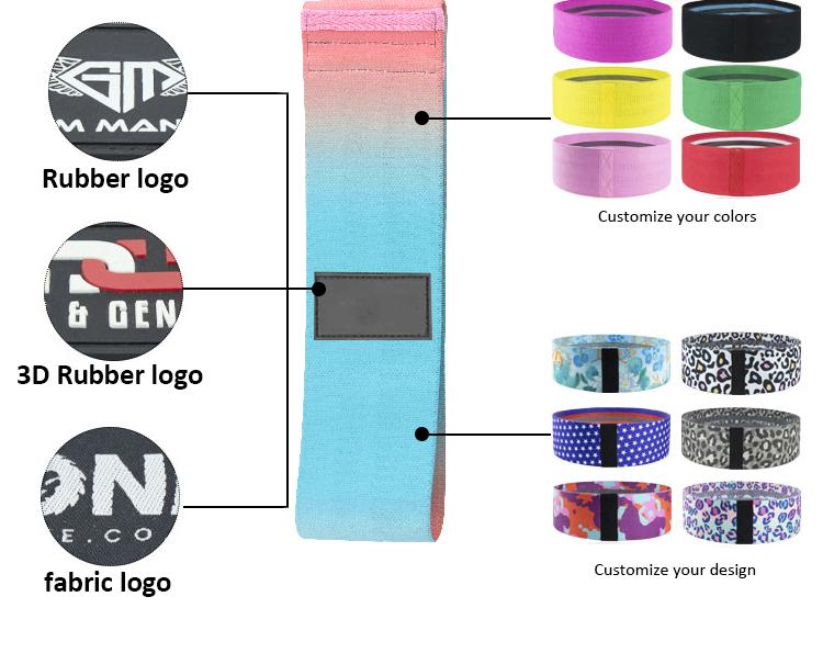 medium fabric resistance band custom