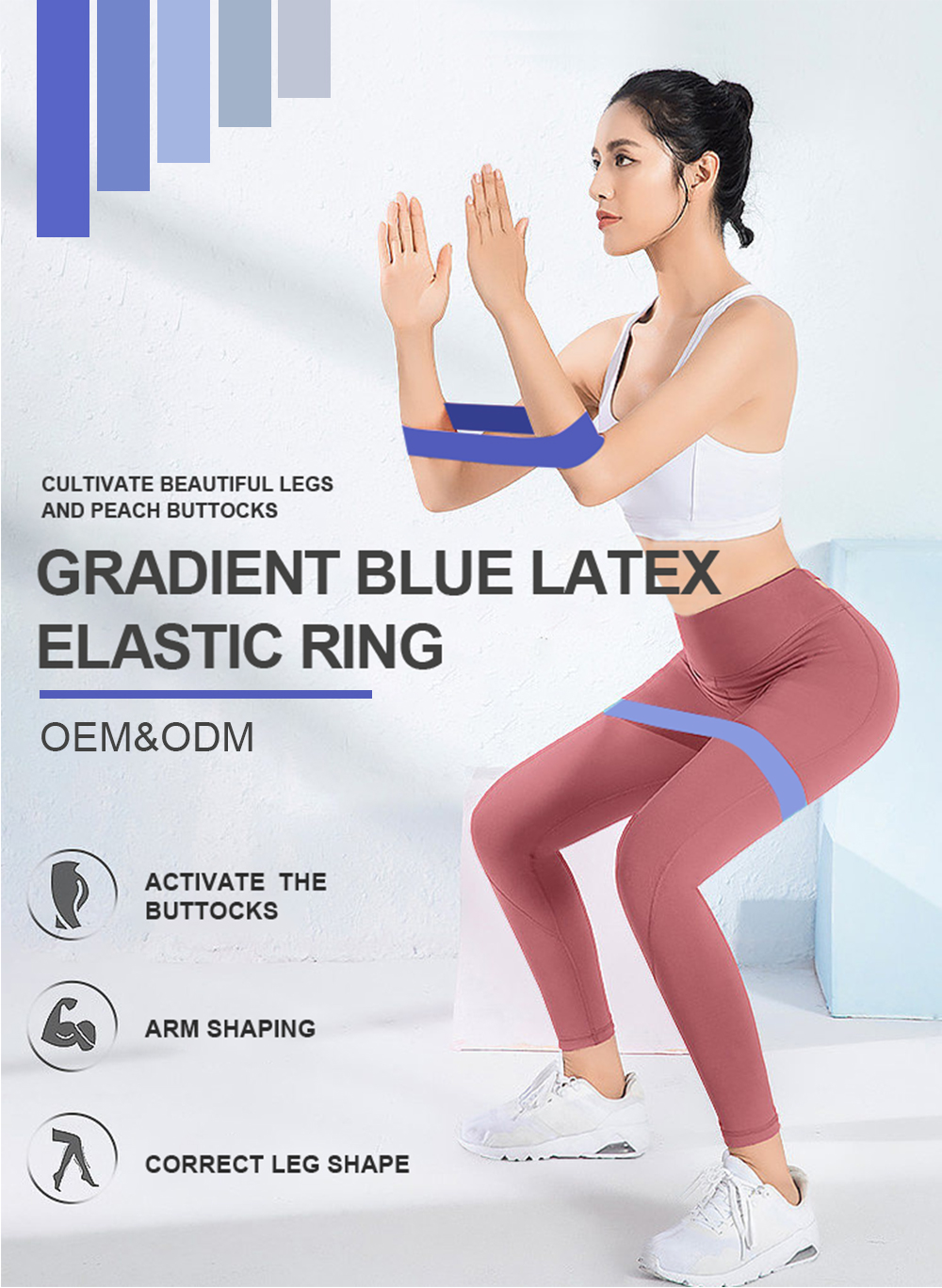 rubber resistance training bands