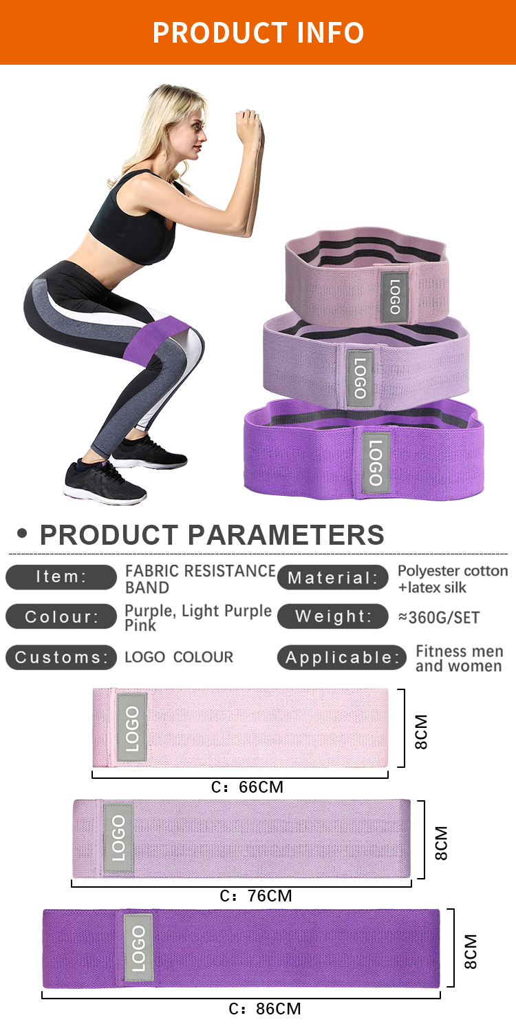 Fabric Mini Resistance Bands Description
