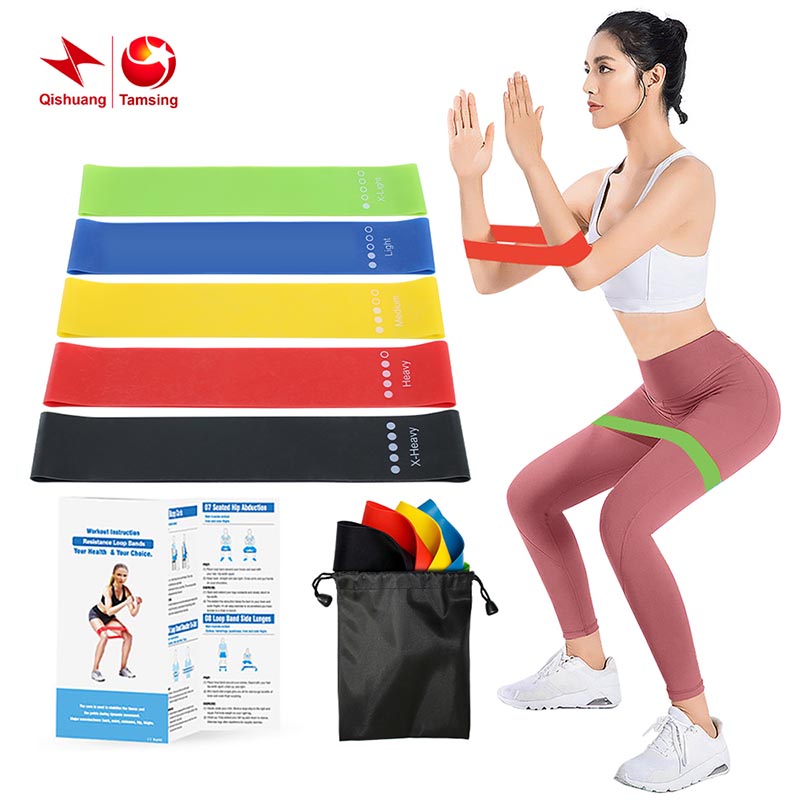 Latex Free Mini Resistance Bands Qishuang® Custom