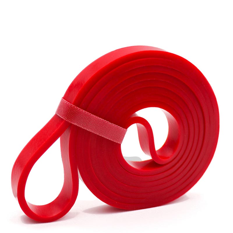 red thick resistance band for pull up