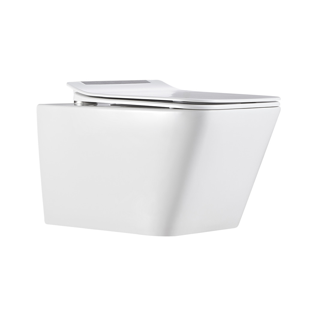 Безободковый Смывной Подвесной Унитаз BL-103N-WHT