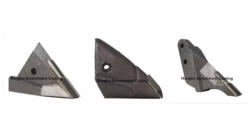 Casting Agricultural Tillage with Tungsten Carbide Tiles Manufactured by Ningbo Investment Casting Co., Ltd