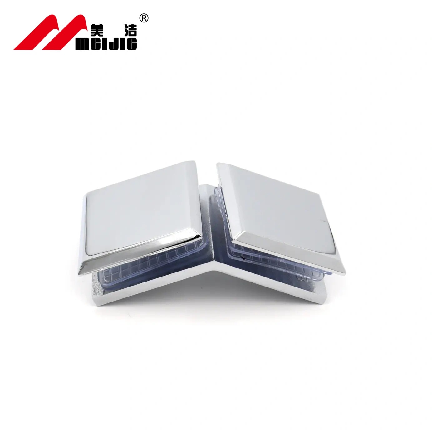 High quality Zinc alloy material hypotenuse frameless glass door clamp 135 degree glass to glass