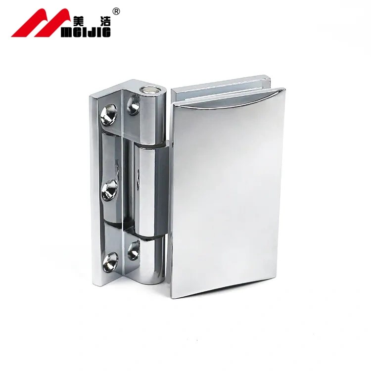 Panel curvo one side Zinc alloy material adjustable high quality 90 degree glass to wall frameless glass door hinge