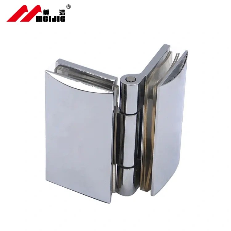 Panel curvo Zinc alloy material adjustable high quality 180 degree glass to glass frameless glass door hinge