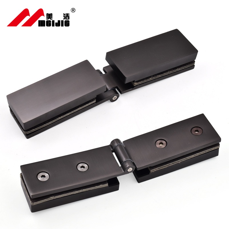 Stainless Steel 304 Adjustable Glass Door Hinges 180 Degree Glass To Glass Shower room glass hinge
