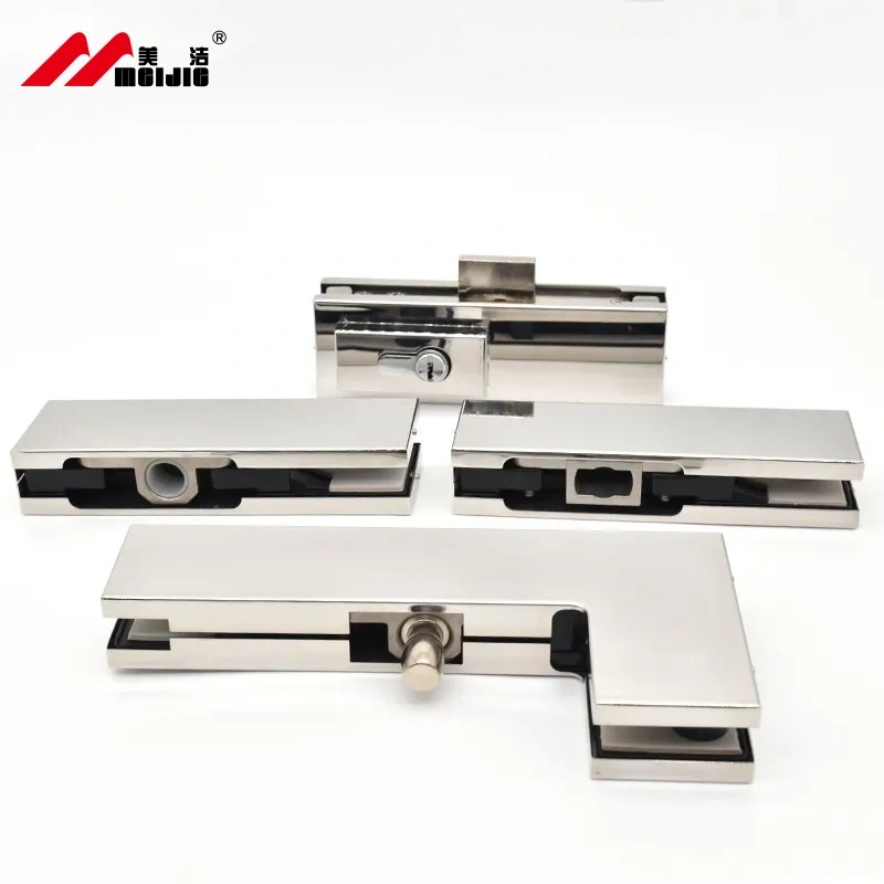 Glass Door Hardware Accessories Stainless Steel Frameless Glass Door Upper and Bottom Patch Fitting