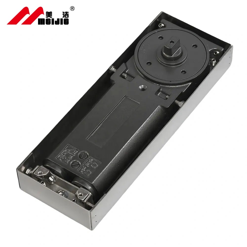High Quality Stainless Steel Heavy-Duty Double Action Hydraulic Glass Door Closer with Modern Floor Spring Hinge for Hotels