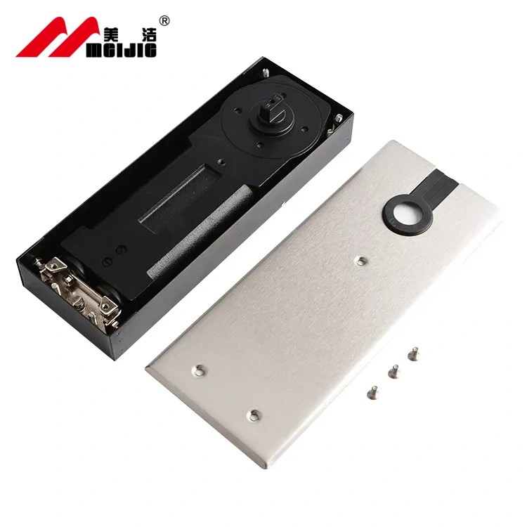 Hot sale Hydraulic Patch Two Speed Adjusted 120-180KG Floor Hinge Double Cylinder Glass Door Hydraulic Floor Spring