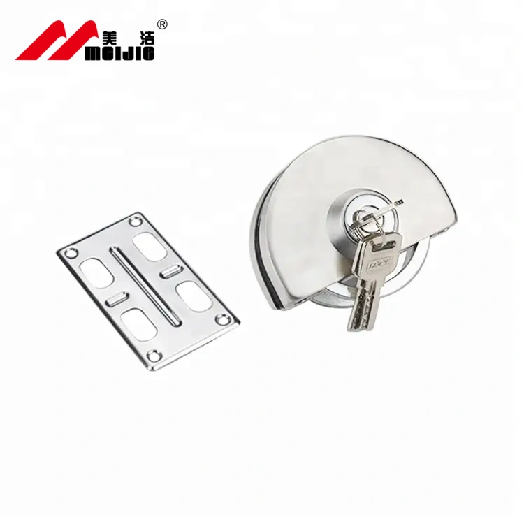 Stainless Steel Cylinder Accessories Commercial Frameless Main Door Central Door Lock Sliding Glass Door Lock