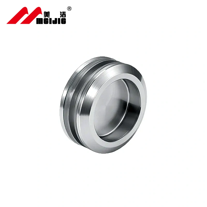 Shower Door Handle O Type Round Knob Hidden Circular Pull Push Bathroom Glass Sliding Door Handle