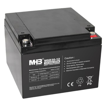 MHB 12V 30Ah 深循环工业电池工厂 6-GFM-30