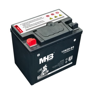 Indicador de carga de batería para motocicleta de 12 V y 28 Ah MHB 12N28-BS