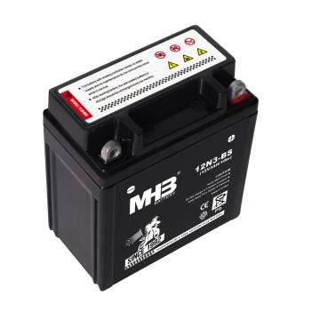 Batería para motocicleta de 12 V y 3 Ah MHB 12N3-BS