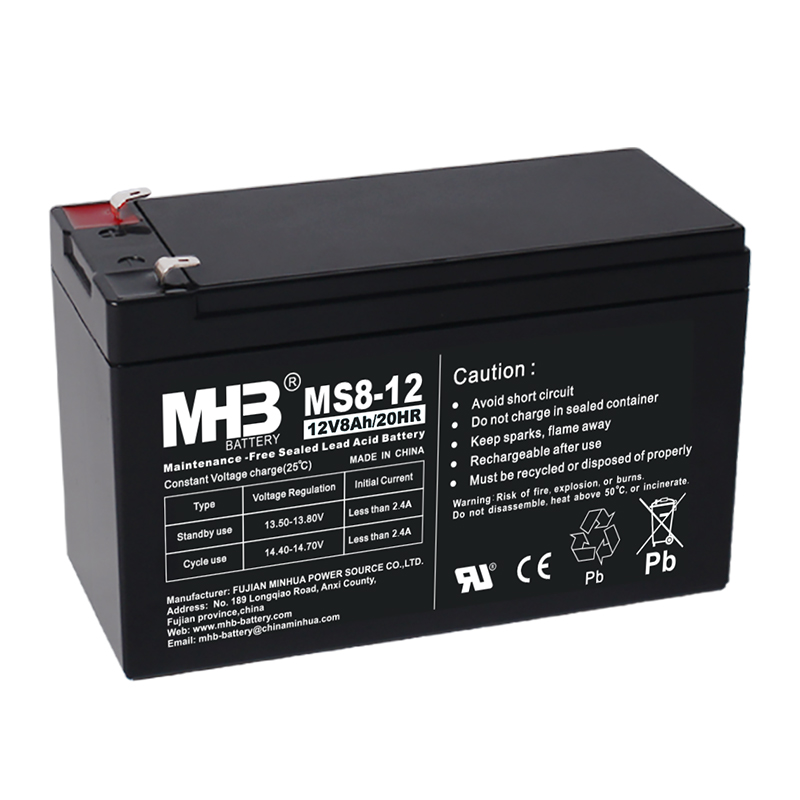 MHB 12V 8AH Battery MS8-12 12V 8AH电池