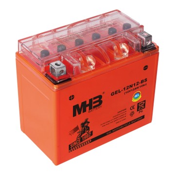 12V 12AH 10HR Motorcycle Battery MHB GEL-12N12-BS