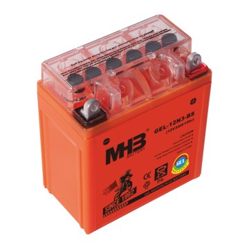 12V 3AH Motorcycle Gel Battery​ MHB Gel-12N3-BS