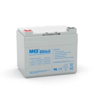 China MHB 12V 33Ah UPS Alarm Security System Battery Medium-size Battery Supplier