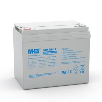 Reliable 12V 75Ah Backup Lead-Acid Battery for Critical Power Needs