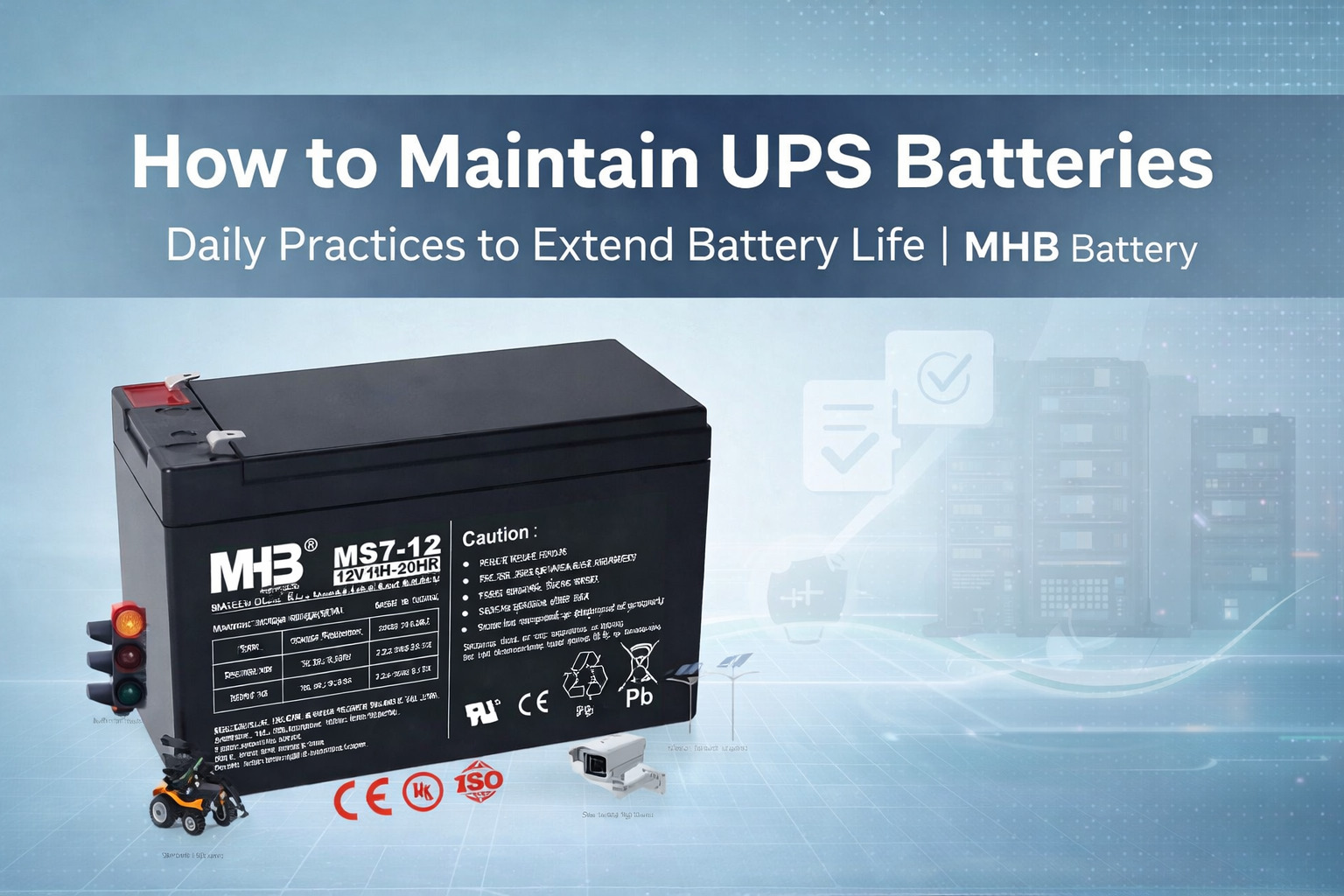How to Maintain UPS Batteries？
