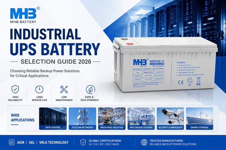 Industrial UPS Battery Selection Guide 2026