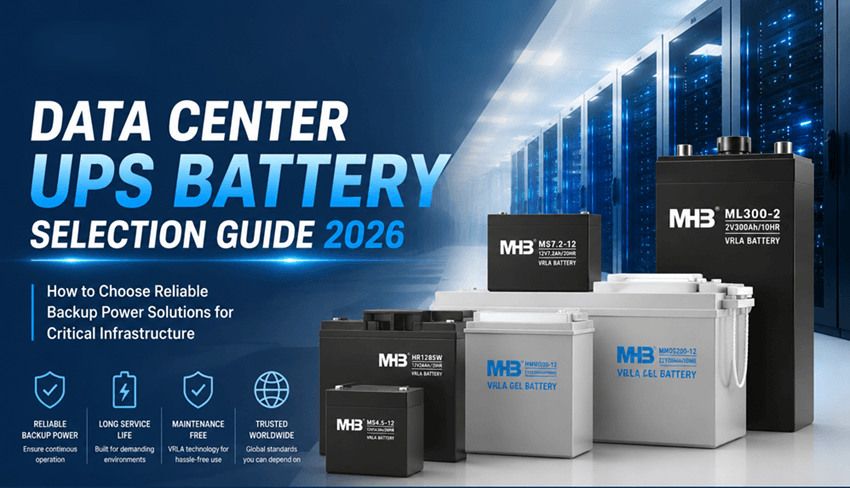 How to Choose the Right Battery for Data Center UPS Systems: Complete Guide for 2026