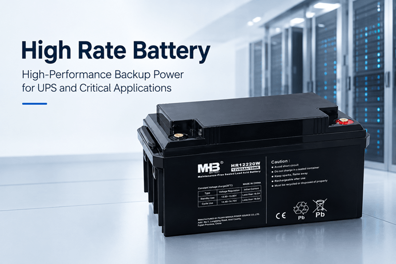 High Rate Battery: High-Performance Backup Power for UPS and Critical Applications