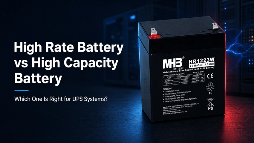 High Rate Battery vs High Capacity Battery: Which One Is Right for UPS Systems?