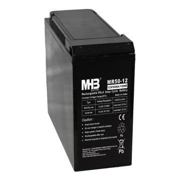 MHB MR50-12 12V 50Ah Front Terminal Battery for Automatic Alarm System