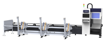 G120D fully-automatic laser pipe cutting machine+blue-white