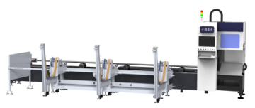 G170D fully-automatic laser pipe cutting machine+blue-white