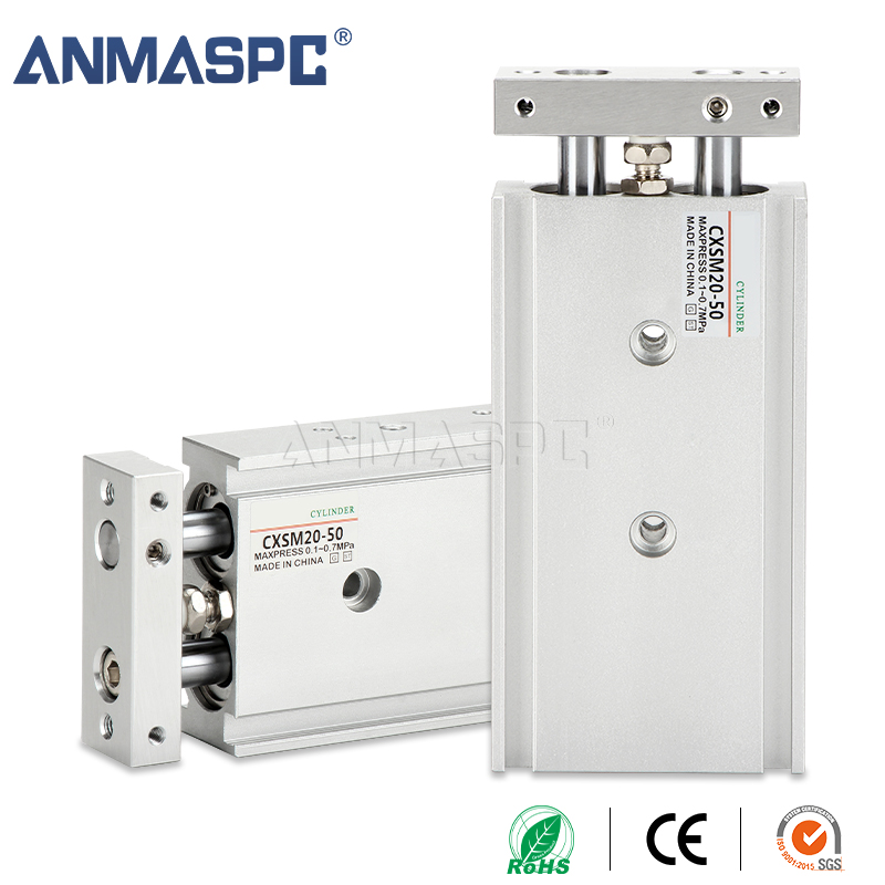 CXSM New Pneumatic Cylinder Series Aluminium Piston Cylinder Construction Farm Printing Industries Core Piston Bearing