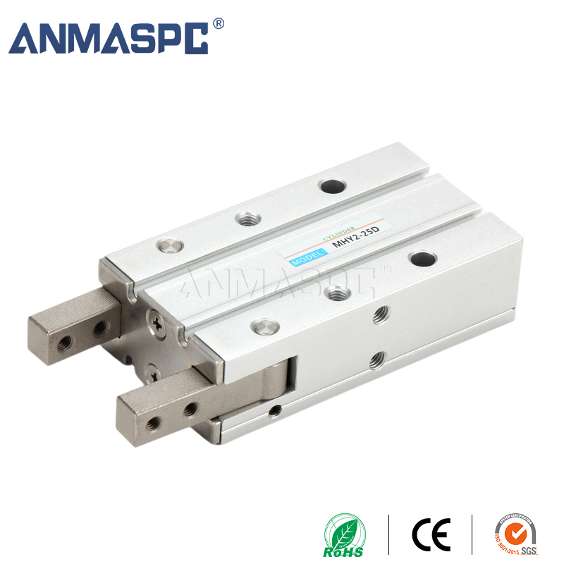 180 degree open close finger cylinder MHY2 Series Mhy2-10D Double-Acting Aluminum Finger Clamp Pneumatic Cylinder Factory Direct