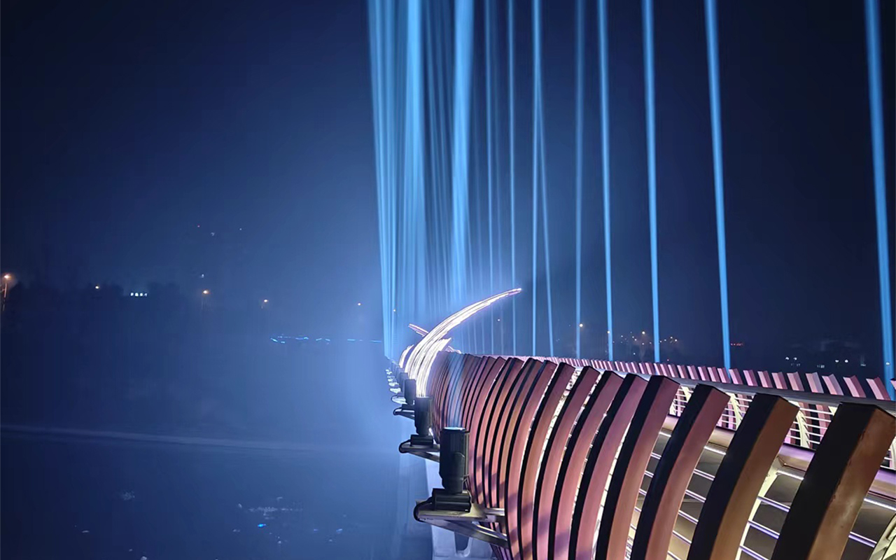 Creates a Stunning Corridor Bridge Lighting Spectacle1