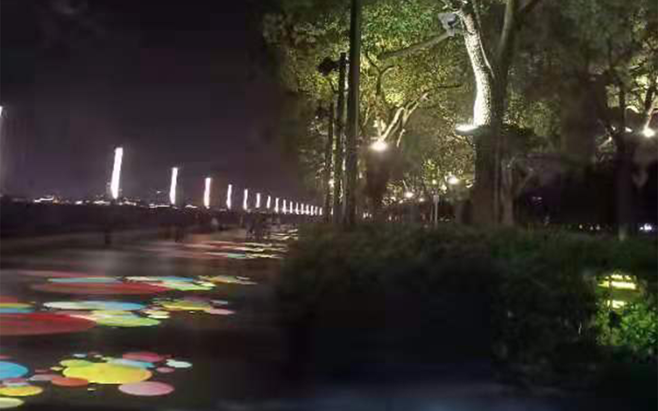 Guangzhou iTOPLITE Electronics Illuminates the Night at Jinji Lake: Ground Pattern Lighting Decoration Collaboration Project Soars
