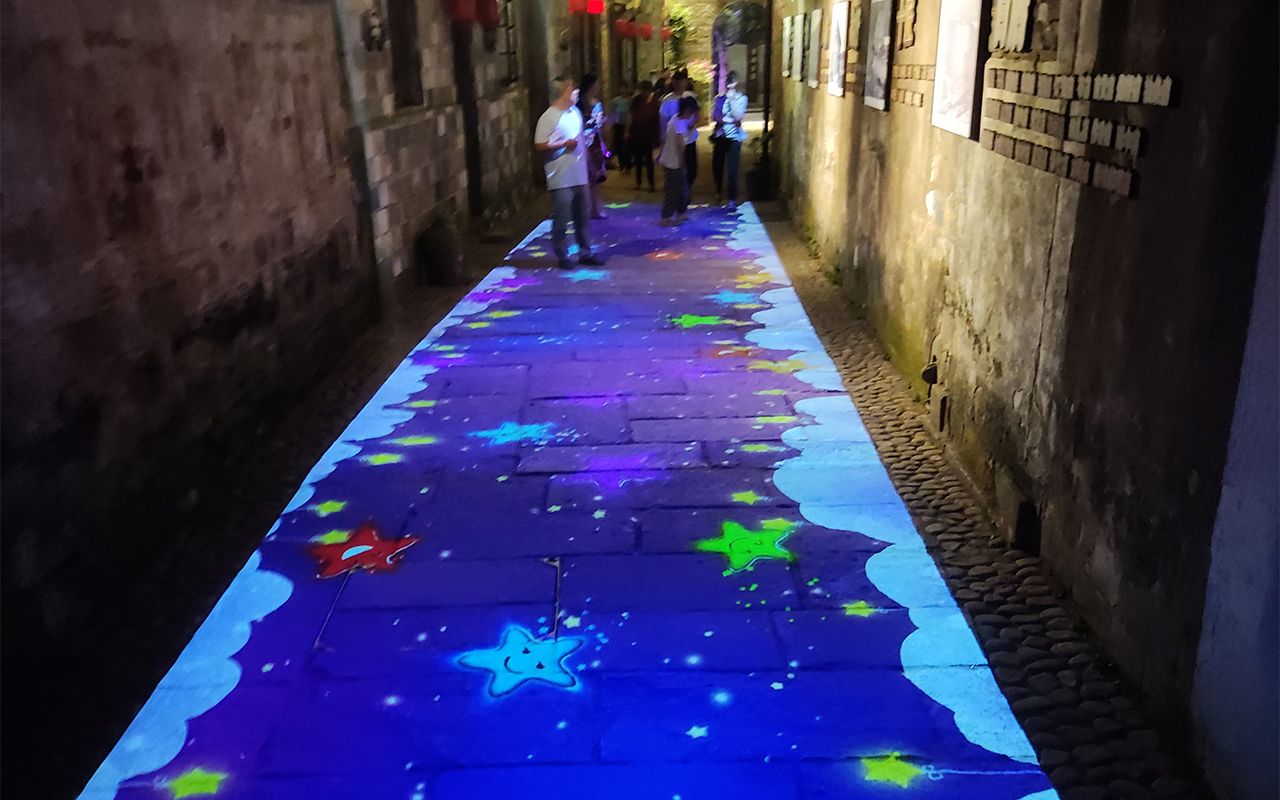 Guangzhou iTOPLITE Electronics Illuminates Qinghu Ancient Town: Innovative Ground Pattern Light Decoration Project