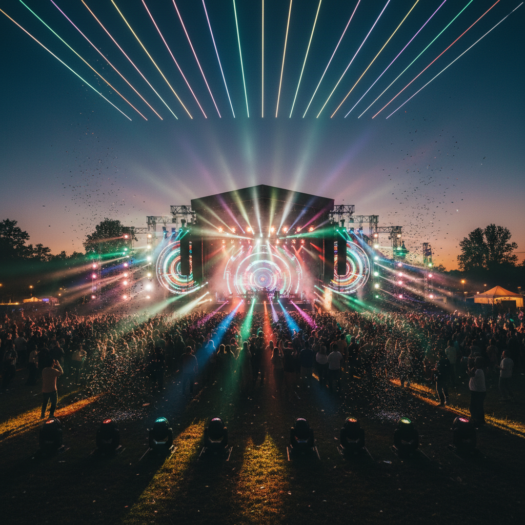 Rgbw Led Light For Outdoor Music Festivals