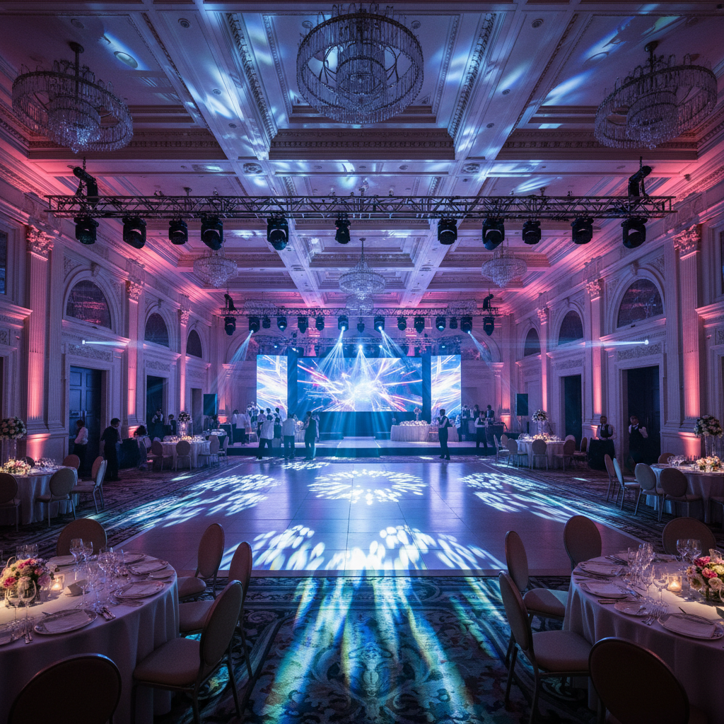 Event Lighting For Luxury Hotel Ballrooms